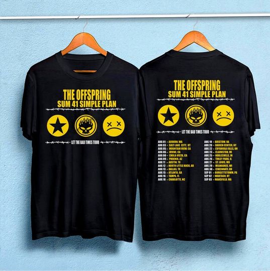 Discover The Offspring Let The Bad Times Roll Tour 2023 Shirt, The Offspring 2023 Concert Shirt