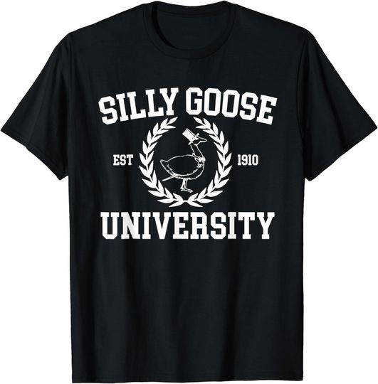 Discover Silly Goose University Mens Womens Silly Goose Meme Costume T-Shirt