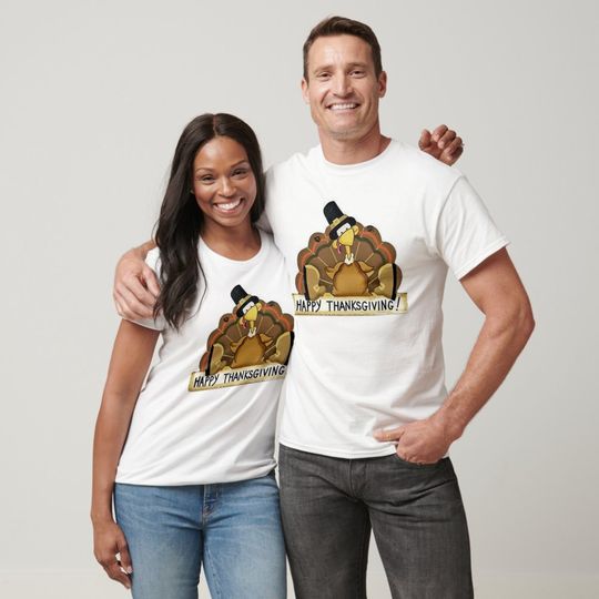Discover Happy Thanksgiving Turkey T-Shirt