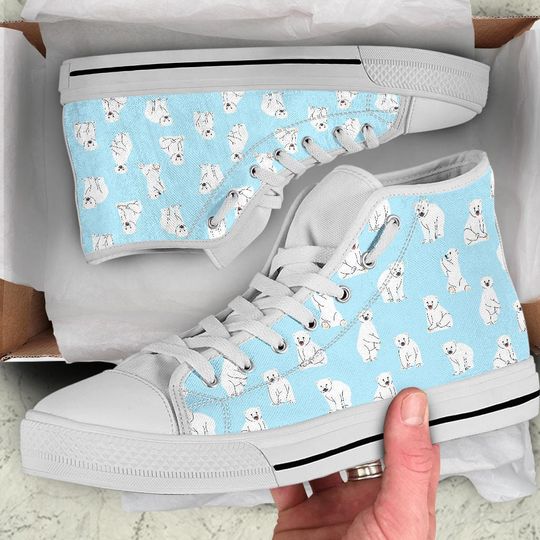 Discover Polar Bear Men's High Top Sneakers