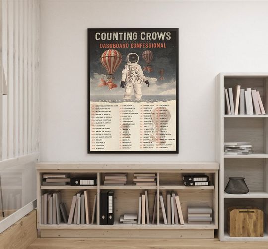 Discover Counting Crows Tour 2023 Poster, Rock Band Poster