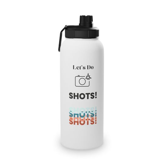 Discover Lets Do Shots Stainless Steel Water Bottle Sports Lid