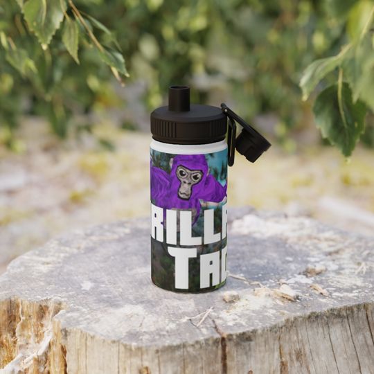 Discover Gorilla Tag Stainless Steel Water Bottle Sports Lid