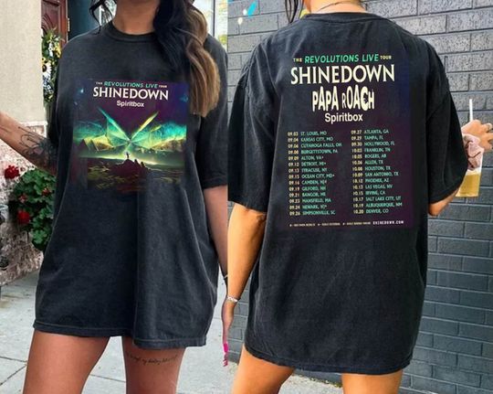 Discover shine down The Revolutions Tour 2023 Shirt