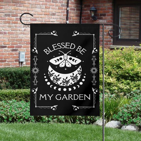 Discover Blessed Be My Garden Flag