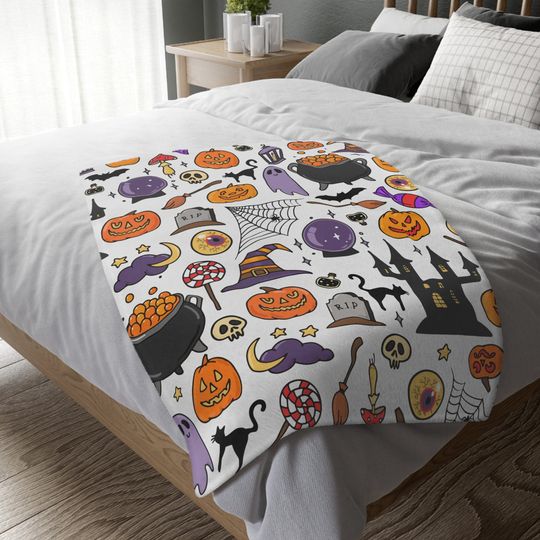Discover Halloween Blanket, Pumpkin Halloween Ghost Baby Blanket