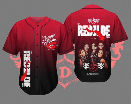 Discover RBD Rebelde Baseball Jersey, RBD World Tour 2023 Shirt