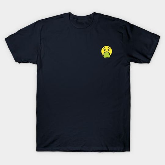Discover Vomit Sick Emoji T-Shirt