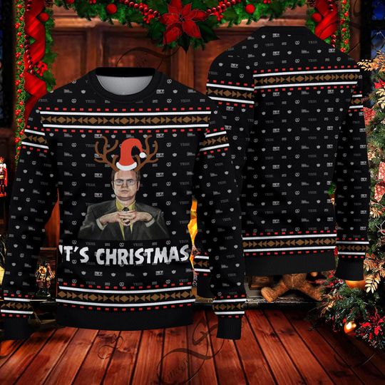 Discover The Office Dw Schrute Its Christmas Ugly Sweater, The Office Ugly Christmas Sweater