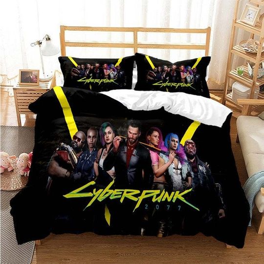Discover Cyberpunk 2077 duvet cover, Cyberpunk Bedding set