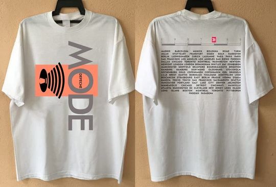 Discover Depeche Mode Tour 1987-1988 T-Shirt, Music for the Masses Tour T-Shirt