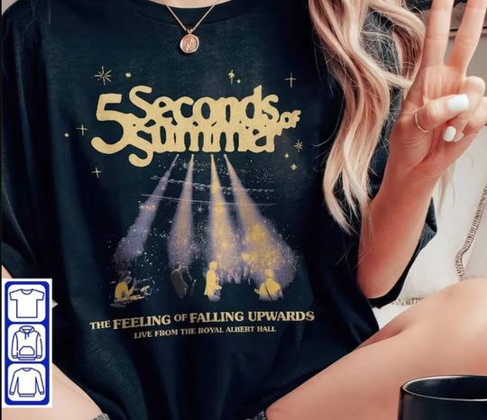 Discover 5SOS The Feeling of Falling Upwards Albert Hall T-Shirt