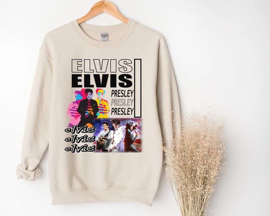 Discover Elvis Presley Sweatshirt, Austin Butler, King Of Rock N Roll Sweatshirt