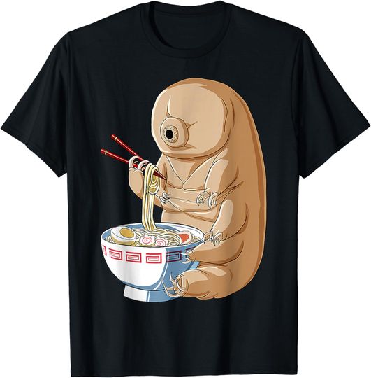 Discover Funny Japanese Kawaii Ramen Noodles Water Bear Tardigrade T-Shirt