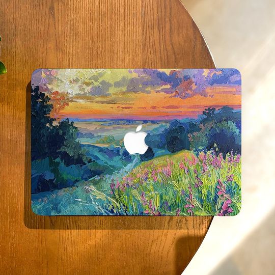Discover Colorful Hillside Laptop Skins