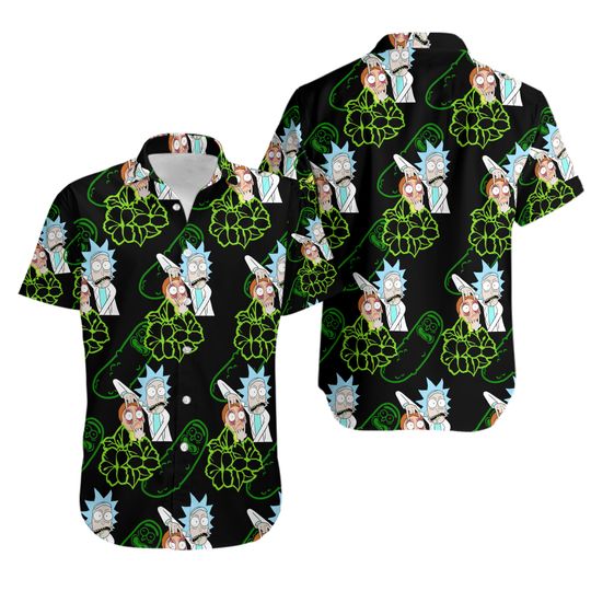 Discover Aloha Tropical Rick And Rickandmorty Hawaiian Shirt