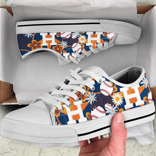 Discover Houston Astro Themed Women's Low Top Sneakers