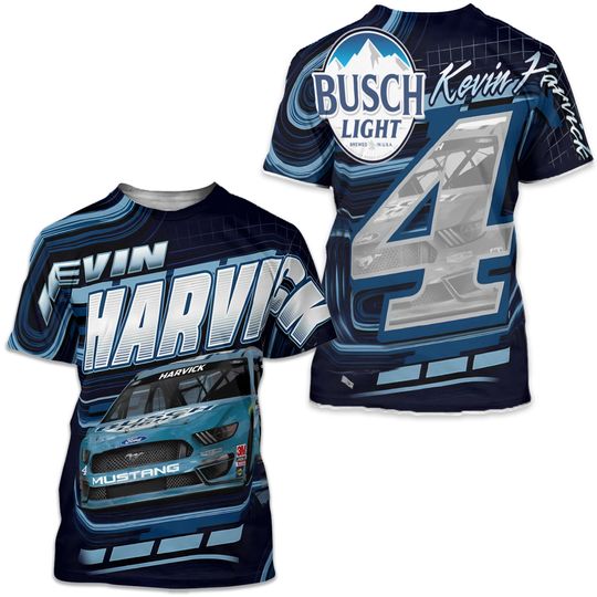 Discover Kevin Harvick 2022 #4 Light Beer 3D T Shirt