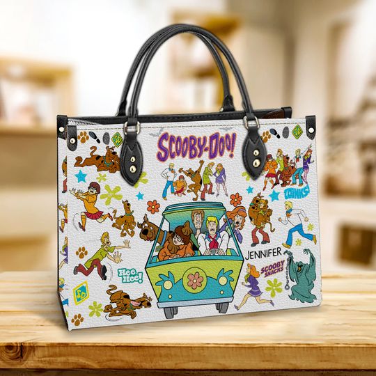 Discover Scooby-doo Leather Handbag, Cartoon Leather Bag