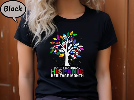 Discover Happy National Hispanic Heritage Shirt, Hispanic Heritage Month T-Shirt