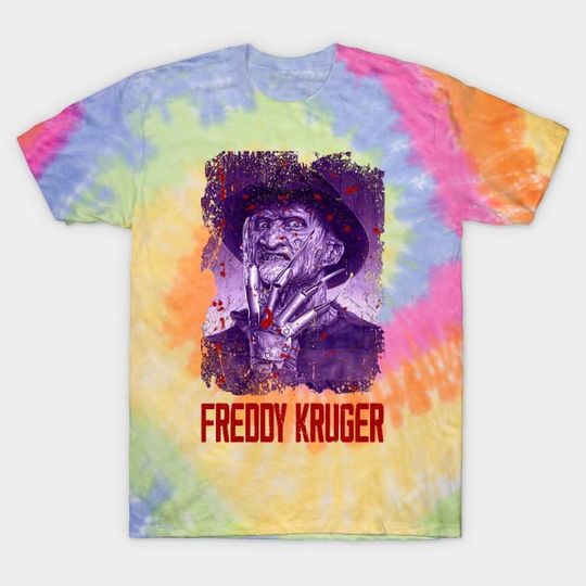 Discover A Nightmare On Elm Street Freddy Tie dye T-shirt