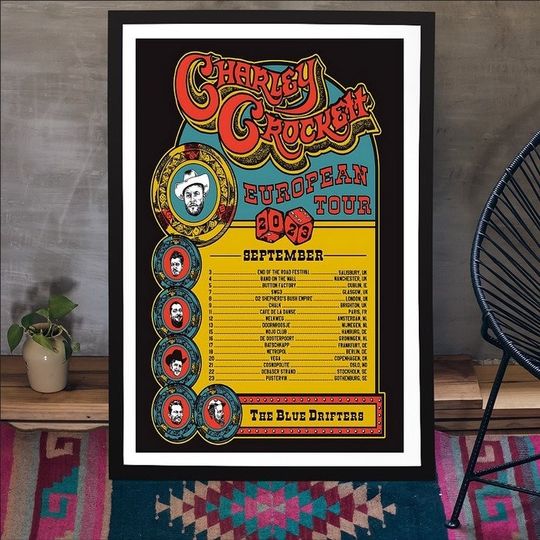 Discover Charley Crockett September Tour 2023 Poster