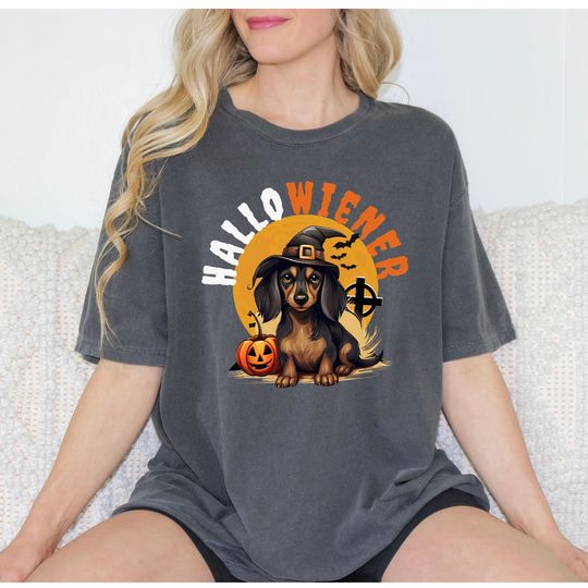 Discover DACHSHUND Halloween shirt, Sausage Dog Halloween Tshirt