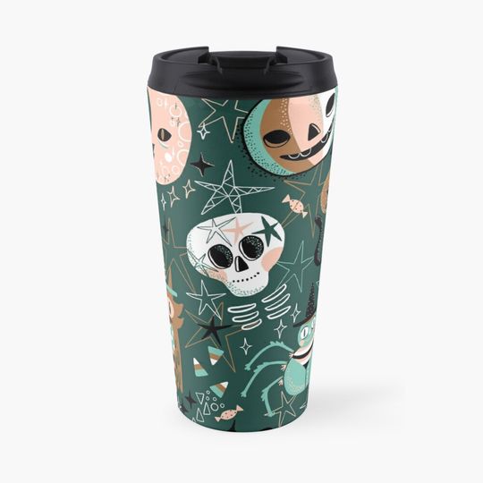 Discover Hello Halloween  Travel Coffee Mug