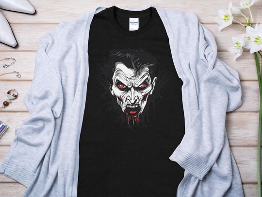 Discover Gothic Vampire Graphic T-Shirt