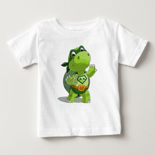 Discover Cute turtle super hero baby T-Shirt