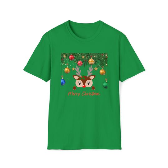 Discover Christmas Reindeer T-Shirt,, Cute Reindeer, XMAS Gift For Women