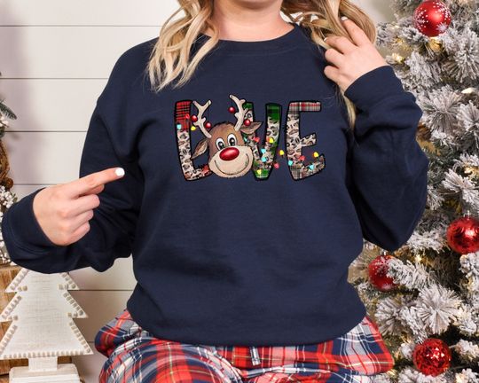 Discover Love Deer Sweatshirt,Christmas Family Shirt,Christmas Gift