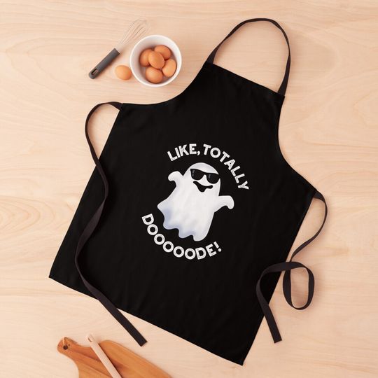 Discover Like Totally Doooode Funny Halloween Apron