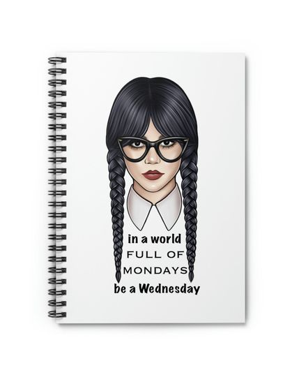 Discover Wednesday Addams Notebook, Wednesday Addams Gift