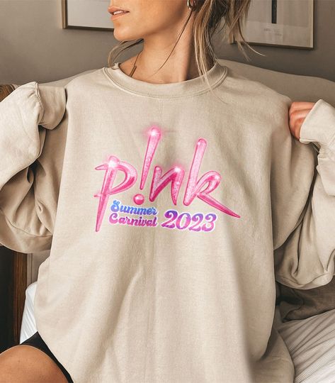 Discover PINK Sweatshirt, P!nk Summer Carnival Tour 2023 Sweatshirt