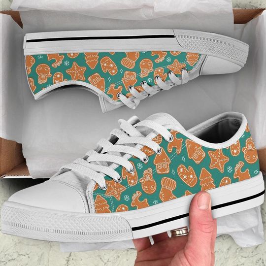 Discover Christmas Cookies Women's Low Top Sneaker