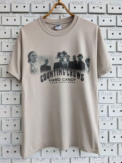 Discover Vintage 2002 Counting Crows T-Shirt Hard Candy Tour Alternative Pop Rock Band