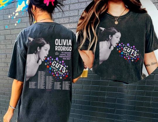 Discover Olivia Rodrigo Guts world tour 2024 shirt, Olivia Rodrigo Shirt, Good 4U Shirt