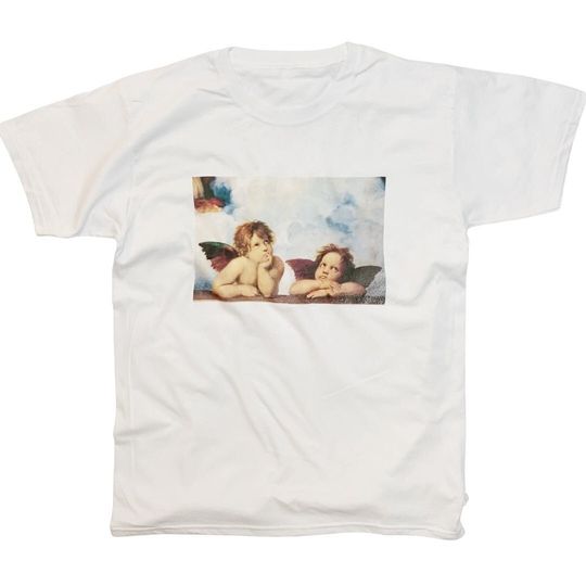 Discover Cherub Baby Angel T-Shirt Vintage Art Aesthetic Print