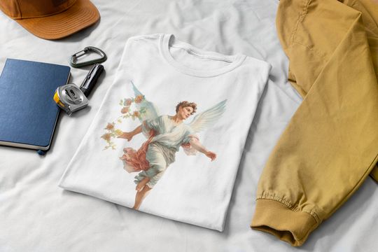 Discover Classic Redone Series: Young Angel, 2023, Renaissance T-shirts, Angel T-shirts