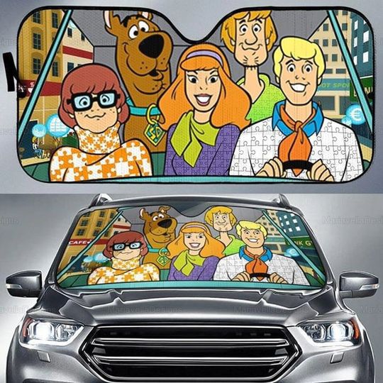 Discover Scooby Doo Car Sunshade, Scooby-Doo Windshield Sun Shade, Scooby-Doo