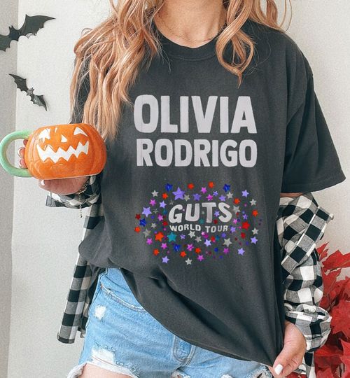 Discover Youth Olivia Rodrigo Guts Tour T-Shirt - Concert Style