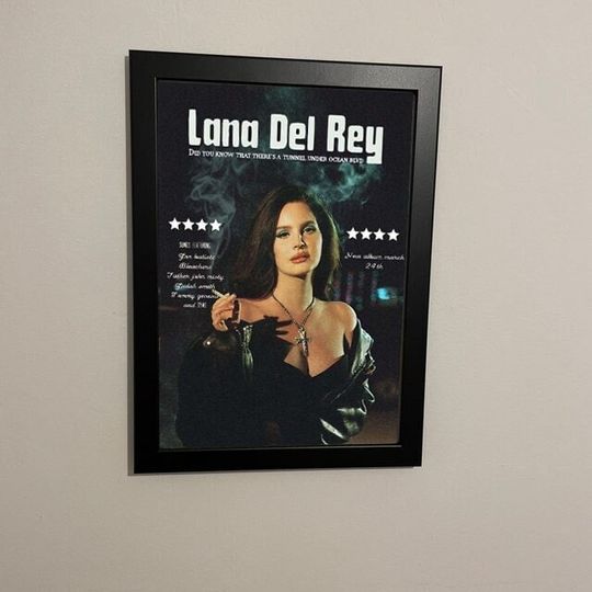 Discover Lana Del Rey Poster, Did You Know That There's A Tunnel Under Ocean Blvd Poster