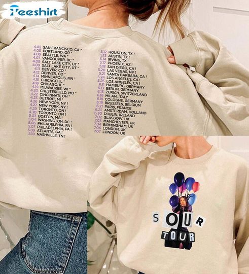 Discover Olivia Rodrigo Sour Tour Sweatshirt