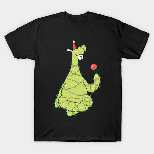 Discover Typical Llama Christmas - Llama Christmas - T-Shirt
