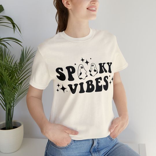 Discover Spooky Vibes Ghost Halloween Shirt