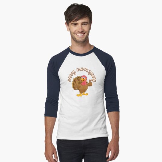 Discover Happy thanksgiving day l Thanksgiving dinner Baseball Tee