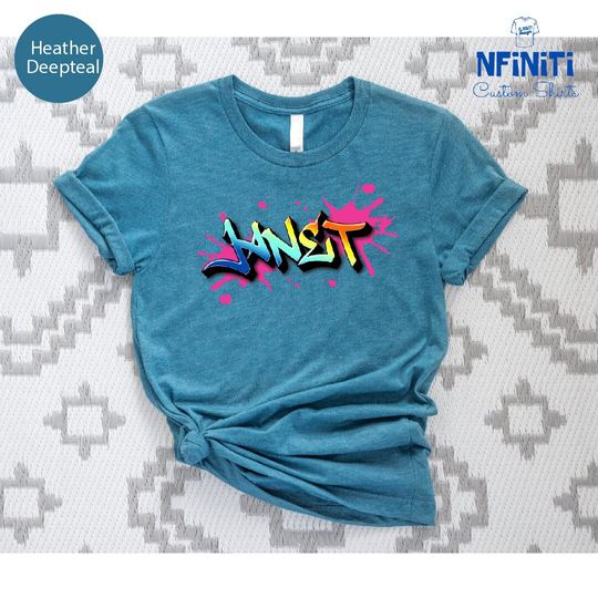 Discover Custom Graffiti Personalized Name Graffiti Print Shirt