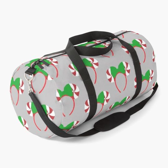 Discover Christmas Peppermint Ears Duffel Bag