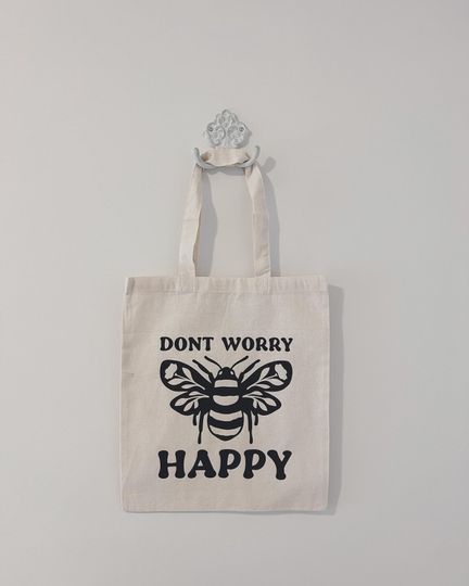 Discover Dont worry be happy tote